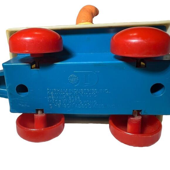 Vintage 1985 Jim Henson’s Muppet Babies Fozzie Bear 5” Train Cart Toy Hong Kong - Picture 6 of 9